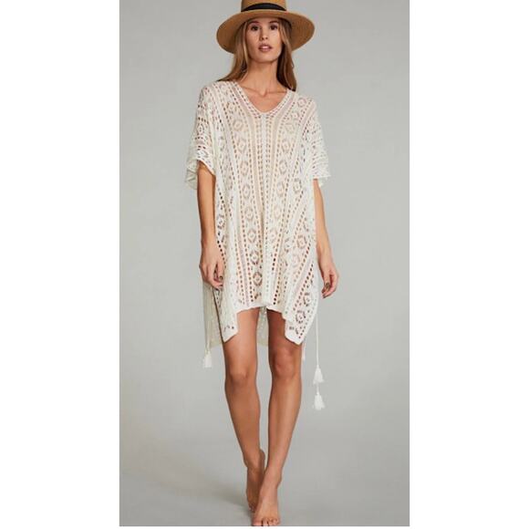 Womens Beach Dress CoverUp Sexy Crochet Boho Chic bohemian Hippie Festival Flowy - Picture 2 of 11